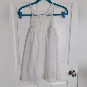 White Lace lined top